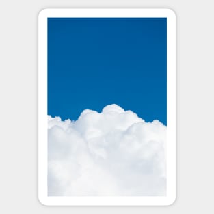 White cloud and blue sky Sticker